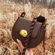 Load image into Gallery viewer, Retro Simple Small Saddle  Bag Fashion PU Leather Women's