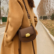 Load image into Gallery viewer, Retro Simple Small Saddle  Bag Fashion PU Leather Women's
