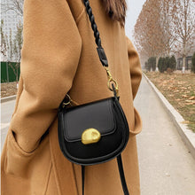 Load image into Gallery viewer, Retro Simple Small Saddle  Bag Fashion PU Leather Women's