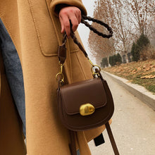 Load image into Gallery viewer, Retro Simple Small Saddle  Bag Fashion PU Leather Women's