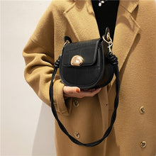 Load image into Gallery viewer, Retro Simple Small Saddle  Bag Fashion PU Leather Women's