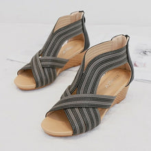 Load image into Gallery viewer, Casual Open Toe Platform Sandals Cross Strap