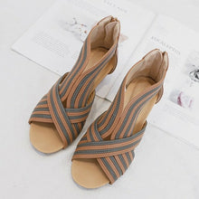 Load image into Gallery viewer, Casual Open Toe Platform Sandals Cross Strap