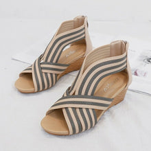 Load image into Gallery viewer, Casual Open Toe Platform Sandals Cross Strap