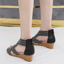 Load image into Gallery viewer, Casual Open Toe Platform Sandals Cross Strap