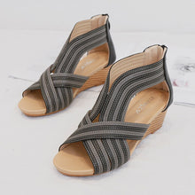 Load image into Gallery viewer, Casual Open Toe Platform Sandals Cross Strap