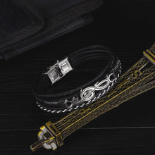 Load image into Gallery viewer, Rock and Roll Hip Hop Style Note Bracelet Multi Layered - Sophornlilly