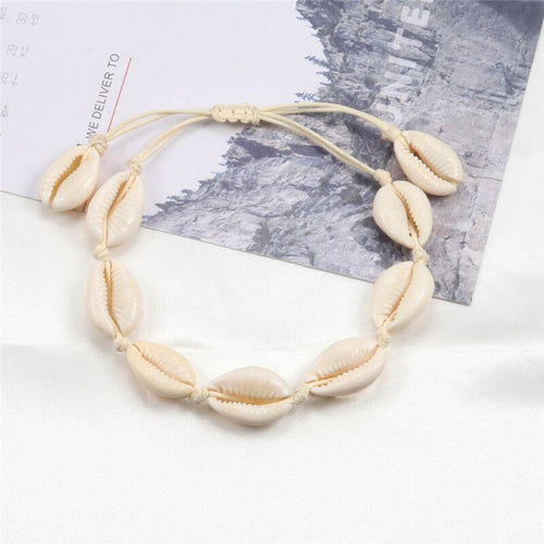 Romantic Bracelet Women Boho Shells Bracelets chain Natural Seashell