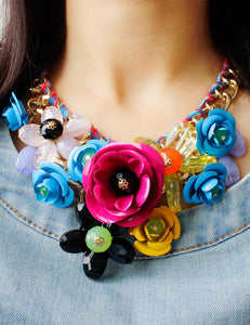 Fresh Colorful Short Fashion Necklace