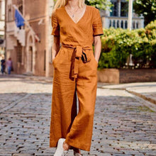 Load image into Gallery viewer, Rompers Women Jumpsuit Short Sleeve Playsuit Women Short Sleeve Wide - Sophornlilly
