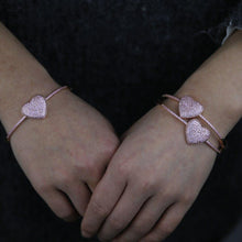 Load image into Gallery viewer, Rose Gold Color High Quality Iced Out Pink Cubic Zirconia crystal - Sophornlilly
