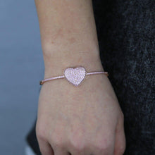 Load image into Gallery viewer, Rose Gold Color High Quality Iced Out Pink Cubic Zirconia crystal - Sophornlilly