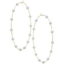 Load image into Gallery viewer, Round Earrings Pearl Big Circle Earrings Trend Fashion