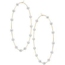 Load image into Gallery viewer, Round Earrings Pearl Big Circle Earrings Trend Fashion