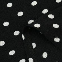 Load image into Gallery viewer, Round Neck Fashion Women's Bell Sleeve Loose Polka Dot Shirt