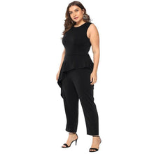 Load image into Gallery viewer, Ruffle Jumpsuit Women Solid Sleeveless Skinny Jumpsuits Rompers 4XL - Sophornlilly