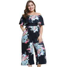 Load image into Gallery viewer, Ruffle Off Shoulder Sleeveless Jumpsuits Women Loose Bodysuit Lady - Sophornlilly