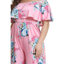 Load image into Gallery viewer, Ruffle Off Shoulder Sleeveless Jumpsuits Women Loose Bodysuit Lady - Sophornlilly