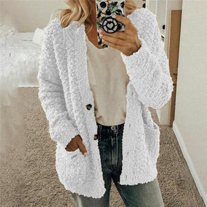 S 2XL Plus Size Autumn Winter Sweaters Women Cardigan Casual Pocket - Sophornlilly