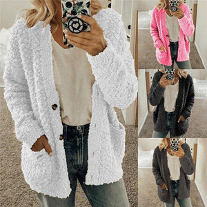 S 2XL Plus Size Autumn Winter Sweaters Women Cardigan Casual Pocket - Sophornlilly