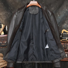 Load image into Gallery viewer, Cowhide Coat For Men Business Casual Genuine