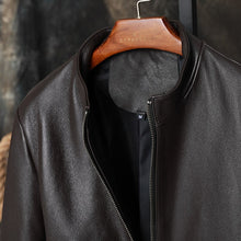Load image into Gallery viewer, Cowhide Coat For Men Business Casual Genuine