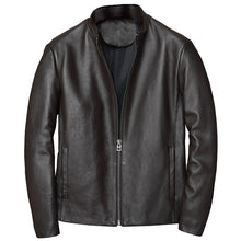 Load image into Gallery viewer, Cowhide Coat For Men Business Casual Genuine