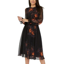 Load image into Gallery viewer, Summer Fashion Chiffon Dress Vintage Women Printing A - Sophornlilly