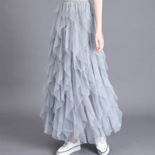 Load image into Gallery viewer, spring autumn winter woman skirt white black gray pink beige