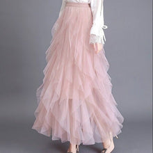 Load image into Gallery viewer, spring autumn winter woman skirt white black gray pink beige