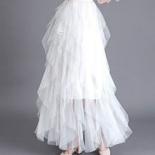 Load image into Gallery viewer, spring autumn winter woman skirt white black gray pink beige