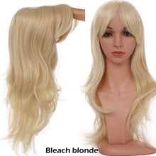 Load image into Gallery viewer, long wavy cosplay wig with bang synthetic hair wig for