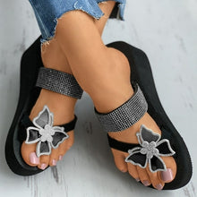 Load image into Gallery viewer, SAGACE European style Beach shoes Leisure Slope Heel Bow Slippers - Sophornlilly
