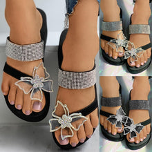 Load image into Gallery viewer, SAGACE European style Beach shoes Leisure Slope Heel Bow Slippers - Sophornlilly