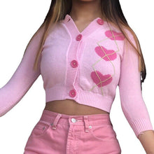 Load image into Gallery viewer, Love Printing Short Knitted
