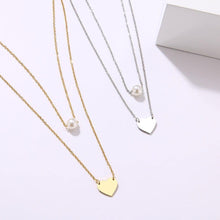 Load image into Gallery viewer, Fashion Pearl Love Double Layer Necklace Accessories Women - Sophornlilly
