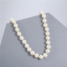 Load image into Gallery viewer, Elegant White Imitation Pearl Necklace Long Round Pearl Wedding - Sophornlilly