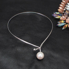Load image into Gallery viewer, Alloy Torques Simulated Pearl Pendants Necklaces For Women - Sophornlilly