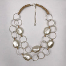 Load image into Gallery viewer, Fashion Jewelry Gothic Collar Necklace Wax Cord Metal Link - Sophornlilly