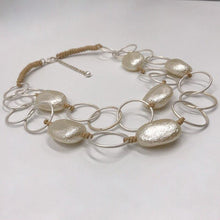 Load image into Gallery viewer, Fashion Jewelry Gothic Collar Necklace Wax Cord Metal Link - Sophornlilly