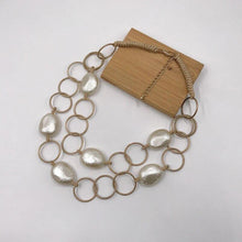 Load image into Gallery viewer, Fashion Jewelry Gothic Collar Necklace Wax Cord Metal Link - Sophornlilly