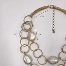 Load image into Gallery viewer, Fashion Jewelry Gothic Collar Necklace Wax Cord Metal Link - Sophornlilly