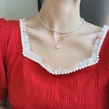 Load image into Gallery viewer, The New Fashion Contracted Joker Collarbone Chain Double Pearl - Sophornlilly