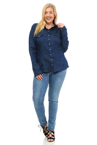 Sweet Look Women's Top - Plus Size - K801B