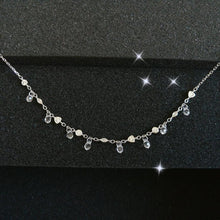 Load image into Gallery viewer, Fashion Real Sterling Silver Shiny Waterdrop Crystal Anklet