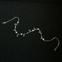 Load image into Gallery viewer, Fashion Real Sterling Silver Shiny Waterdrop Crystal Anklet