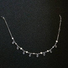 Load image into Gallery viewer, Fashion Real Sterling Silver Shiny Waterdrop Crystal Anklet