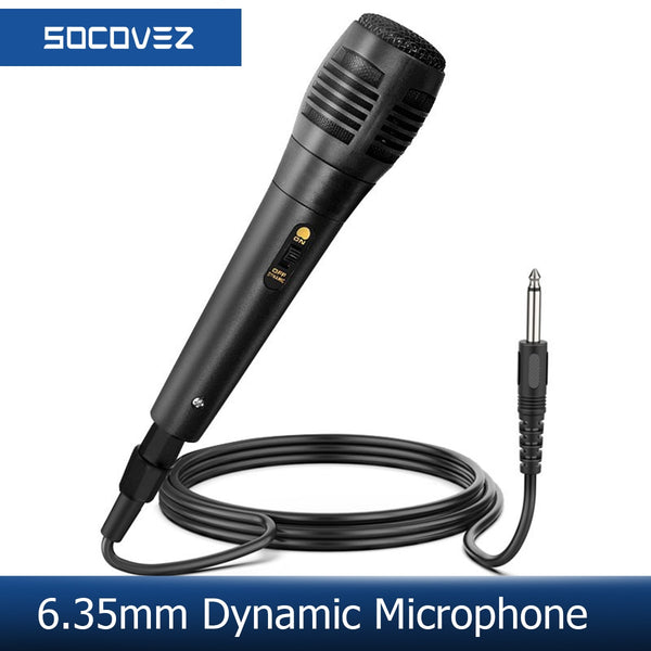 SOCOVEZ Professional Wired Dynamic Microphone Vocal Mic with XLR to