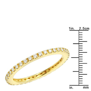 3mm Swarovski Crystal Band Ring 2 Colors Available