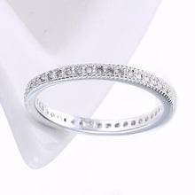 Load image into Gallery viewer, 3mm Swarovski Crystal Band Ring 2 Colors Available